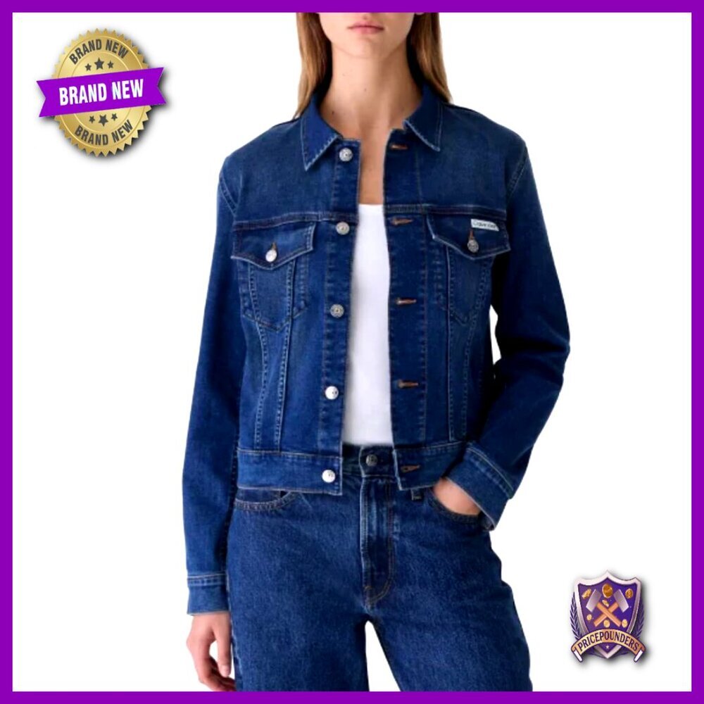 Classic Denim Trucker Jacket Long Sleeve Button Up Chic Retro Y2K